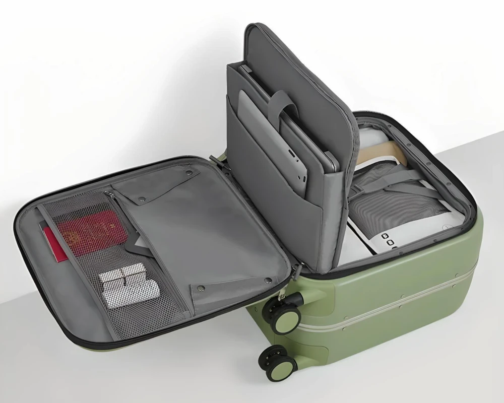 mini suitcase on wheels